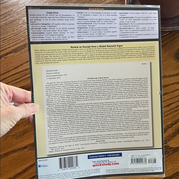 Essays & Term Papers Quick Study Guide - Picture 4 of 6